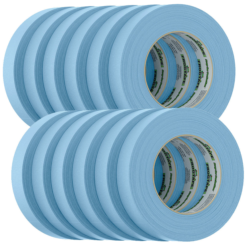 FrogTape CP 250 Medium-High Adhesion Masking Tape - 24MM x 55M x 6-Pack - Light Blue - Rated for 250°F 105327