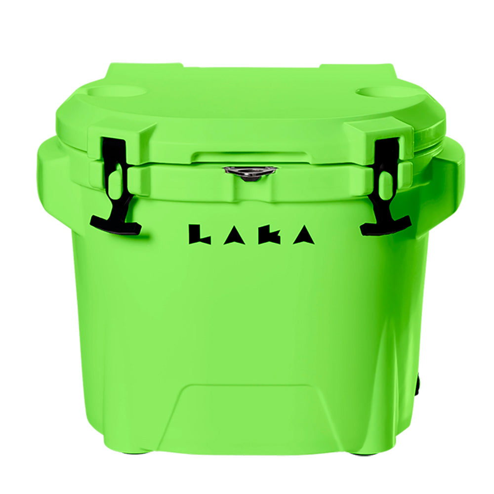 LAKA Coolers 30 Qt Cooler w/Telescoping Handle & Wheels - Lime Green 1083