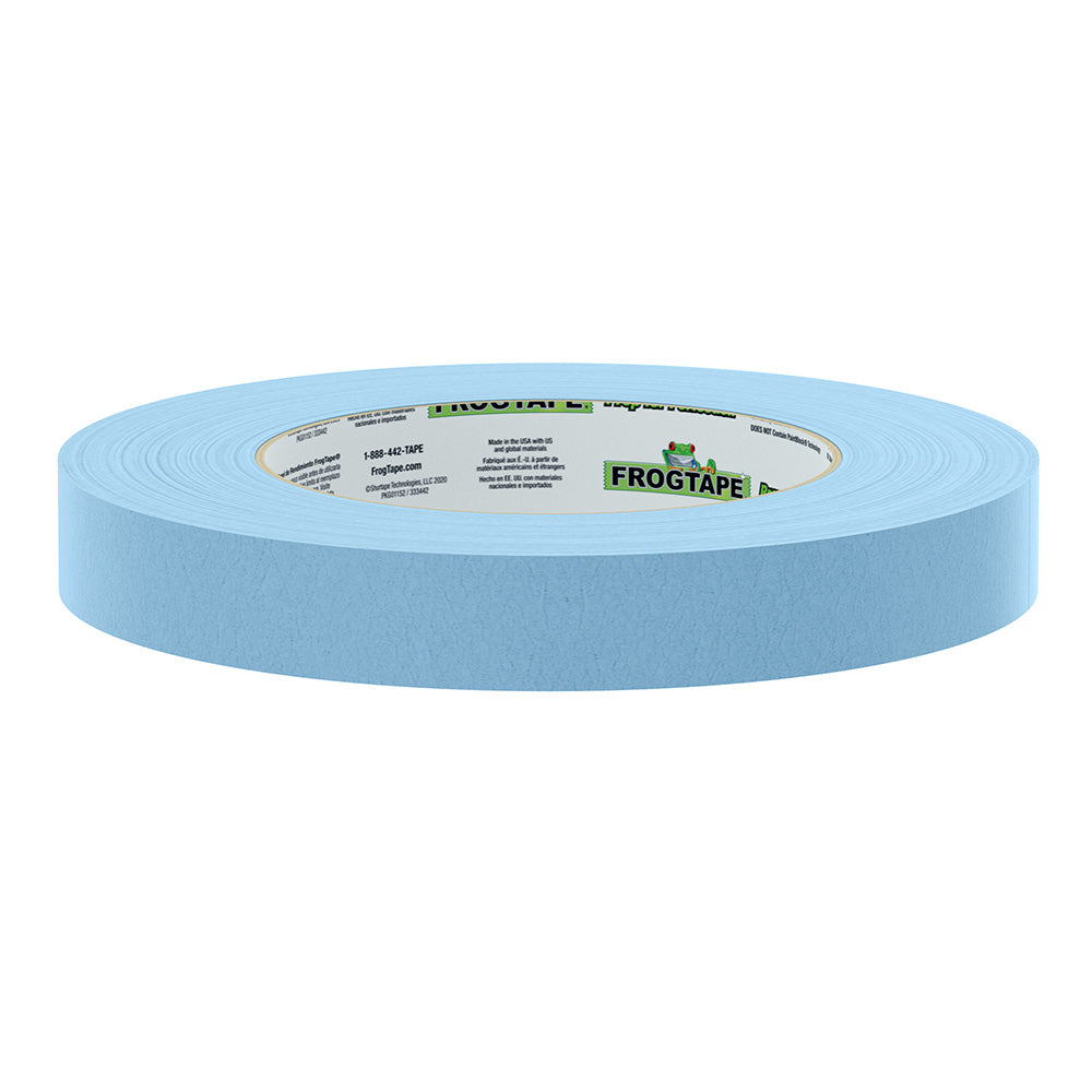 FrogTape CP 250 Medium-High Adhesion Masking Tape - 18MM x 55M x 8-Pack - Light Blue - Rated for 250°F 105770