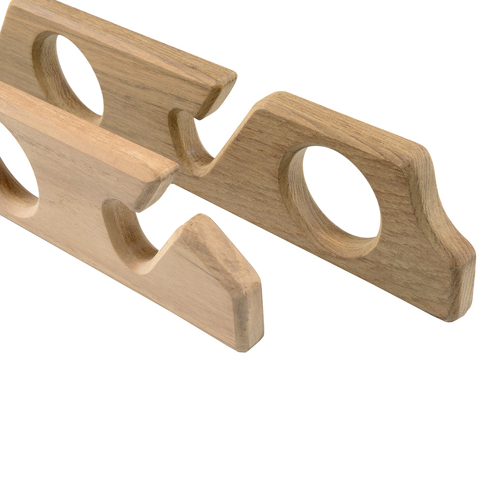 Whitecap Teak Six-Rod Storage Rack - Pair 60614