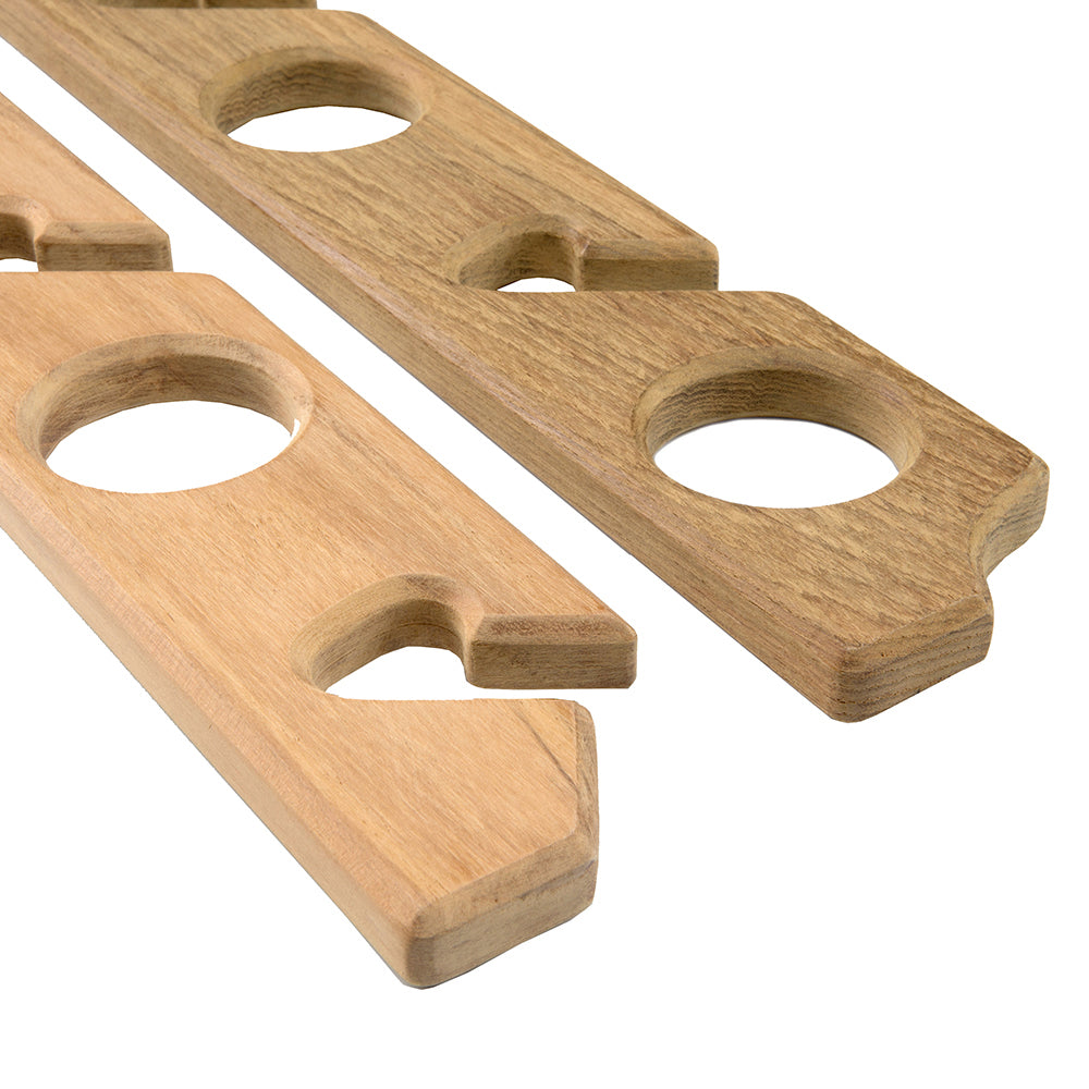 Whitecap Teak Six-Rod Storage Rack - Pair 60614