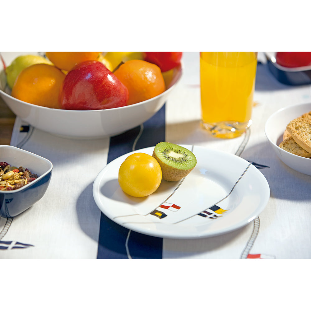 Marine Business Melamine Round Dessert Plate - REGATA - 7" Set of 6 12003C