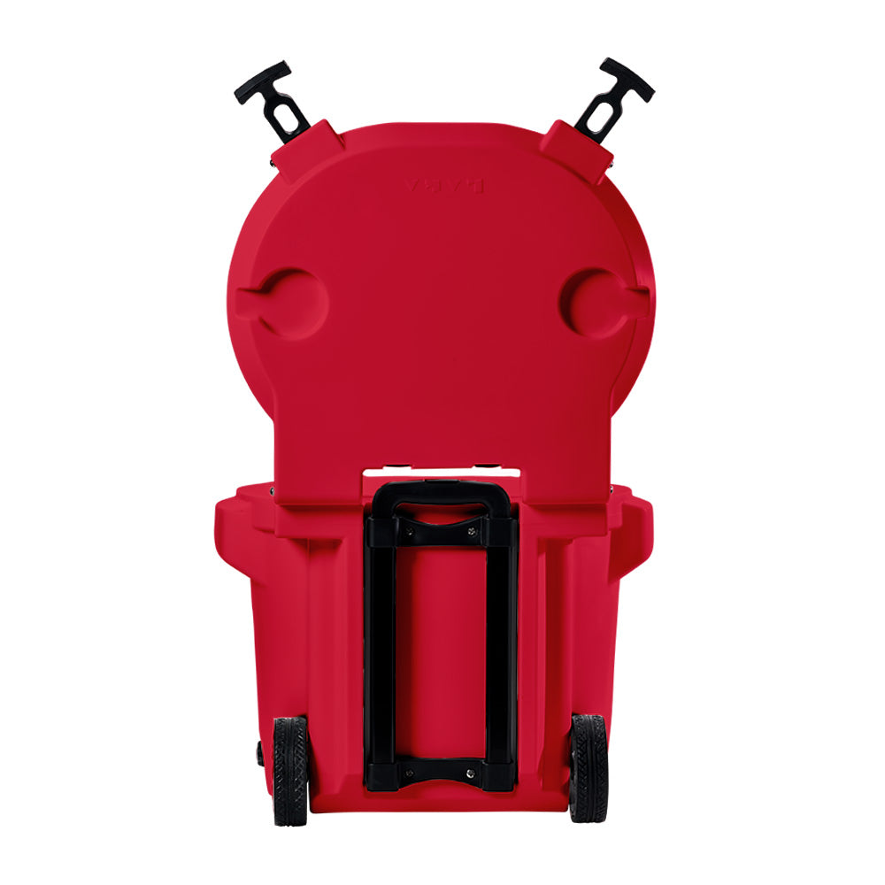 LAKA Coolers 30 Qt Cooler w/Telescoping Handle & Wheels - Red 1089