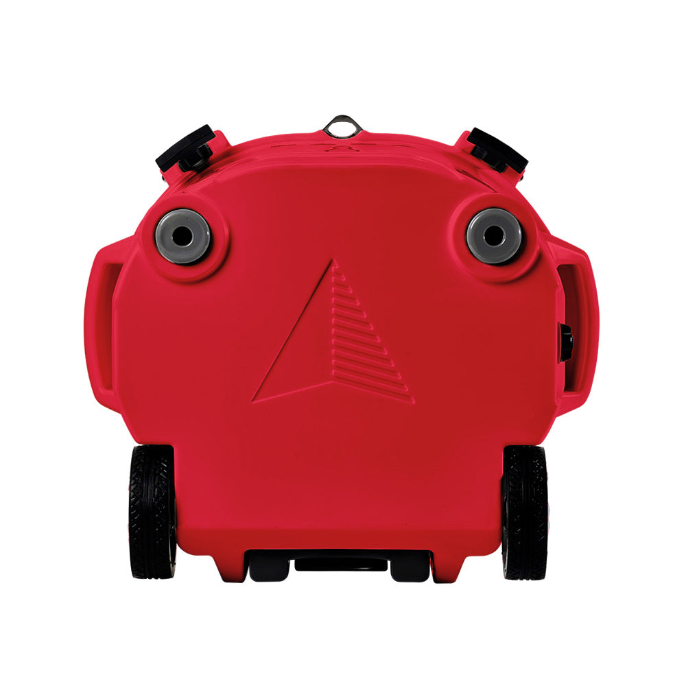 LAKA Coolers 30 Qt Cooler w/Telescoping Handle & Wheels - Red 1089