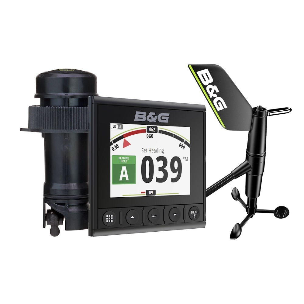 B&G Triton 2 Wireless Speed/Depth/Wind Instrument Pack, 4.1in Color Display, DST810 Thru-Hull Speed/Depth/Temp Transducer, WS320 Wireless Wind Sensor, NMEA 2000 Starter Kit