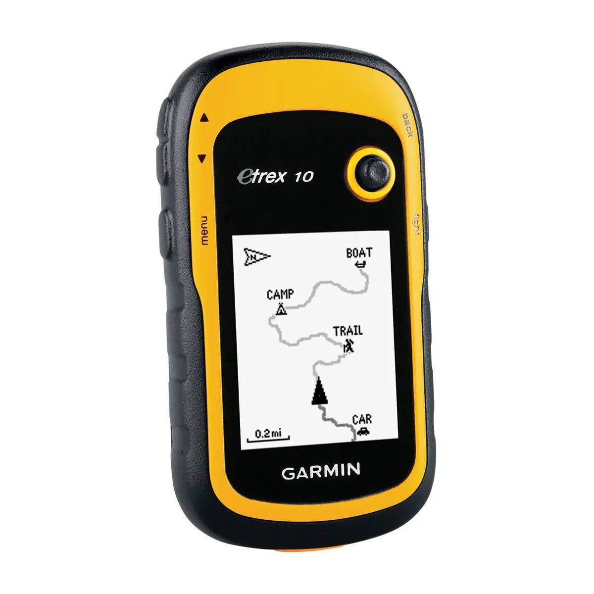 Garmin eTrex 10 Handheld GPS, Worldwide Basemap, GPS/GLONASS, 2.2 in Monochrome Display, IPX7, 25 hr Battery Life