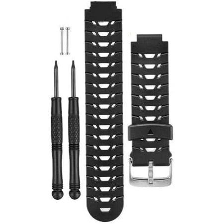 Garmin Replacement Watch Bands, For Forerunner 230/235/630, Black & Gray Silicone, Pins and Removal Tools Included