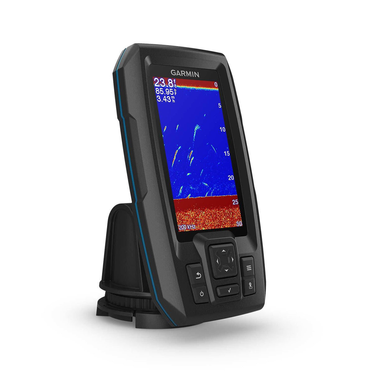 Garmin STRIKER Plus 4 GPS Fishfinder, 4.3in Display, CHIRP Traditional Sonar, Quickdraw Contours, Dual-Beam TM Transducer