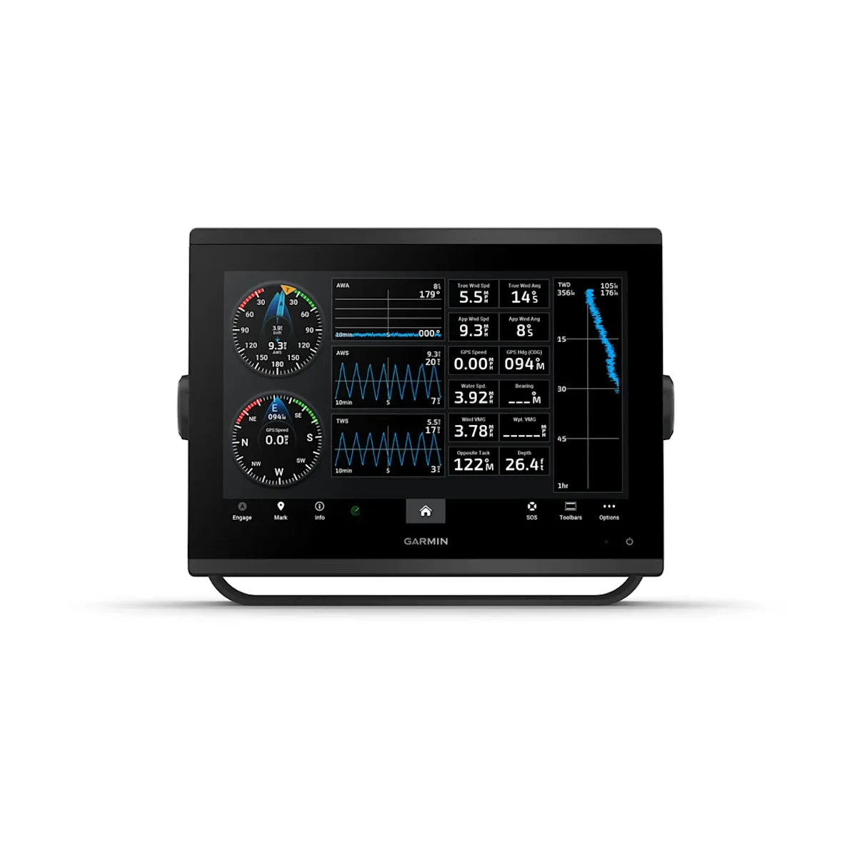 Garmin GPSMAP 1243 12" Chartplotter, Navionics+ Charts, NMEA 2000