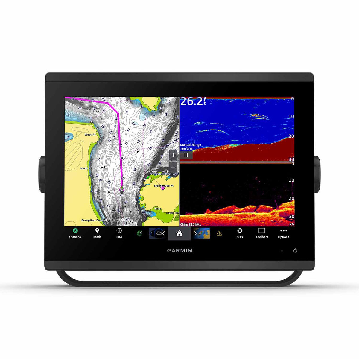 Garmin GPSMAP 1243xsv 12" Chartplotter/Fishfinder, GN+, GMR 18HD+ Radar