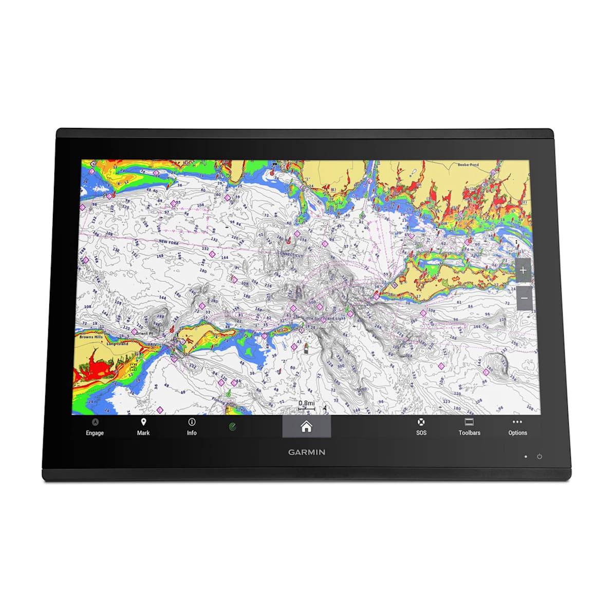 Garmin GPSMAP 8624 Chartplotter, 24in Full HD Touchscreen, US/Canada Garmin Navionics+ Charts, NMEA 2000