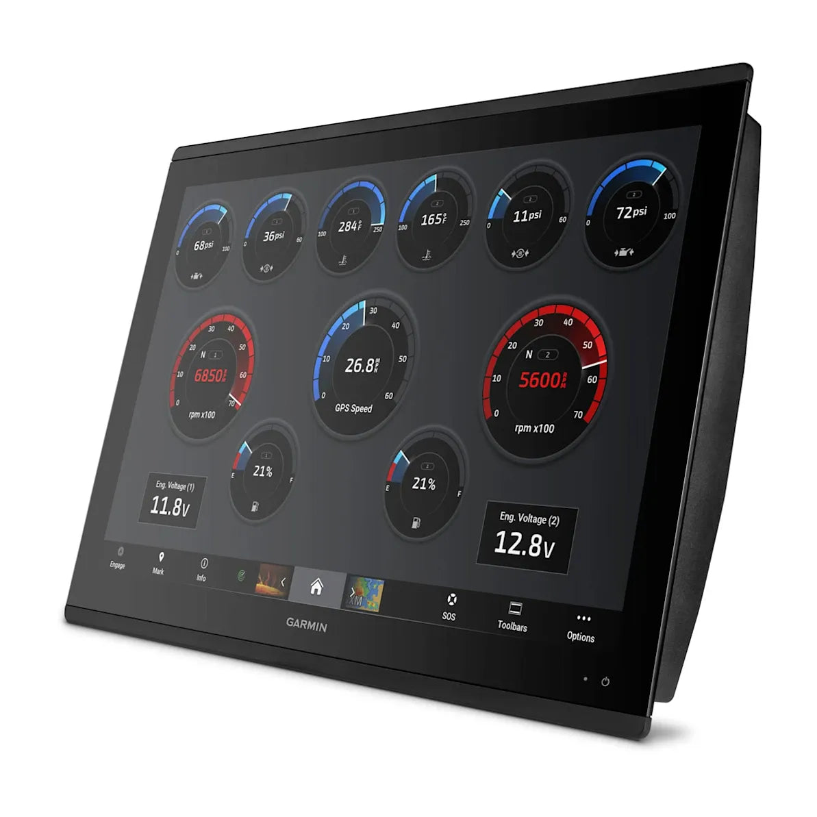 Garmin GPSMAP 8624 Chartplotter, 24in Full HD Touchscreen, US/Canada Garmin Navionics+ Charts, NMEA 2000