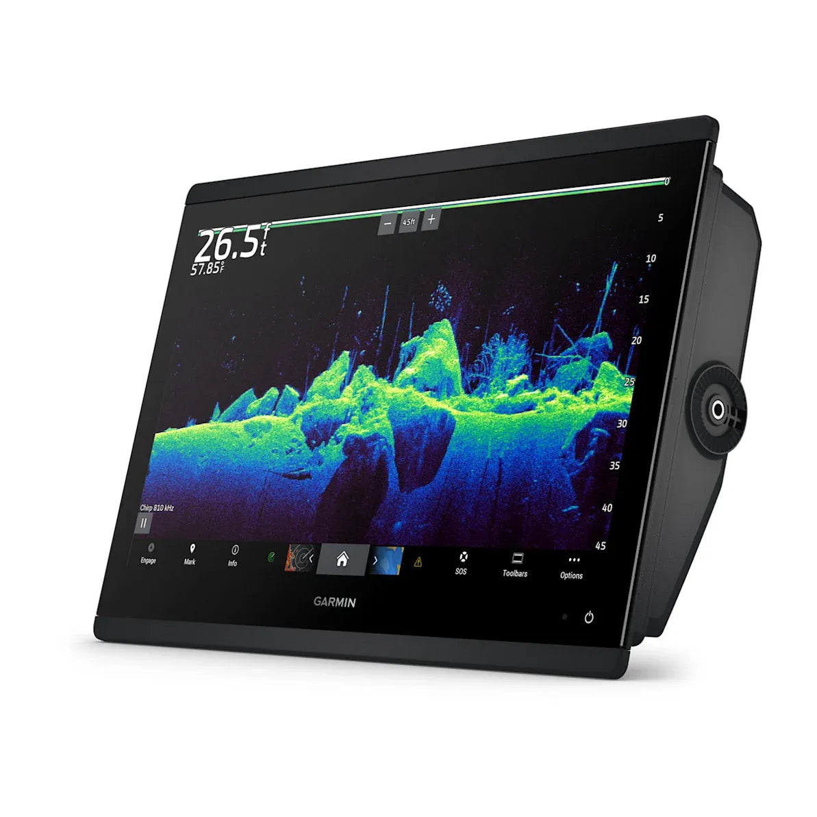 Garmin GPSMAP 1643xsv Chartplotter/Fishfinder, 16 in IPS Touchscreen, Garmin Navionics+ Built-In Charts, Ultra High-Definition SideVü/ClearVü Sonar, 1 kW CHIRP Support, NMEA 2000, Wi-Fi