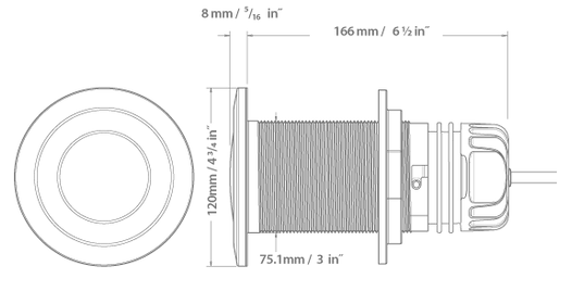 Aqualuma - 18 Series Gen 4 Underwater Light - Gen 4 LED Technology, 12/14V