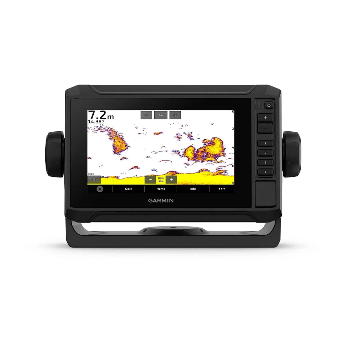 Garmin ECHOMAP UHD2 65sv Fishfinder/Chartplotter, 6 in Touchscreen with Keyed Assist, GT54UHD-TM Transducer Included, Navionics+ Canada Inland and Coastal Maps, Wi-Fi, NMEA 2000, Multi-Band GPS