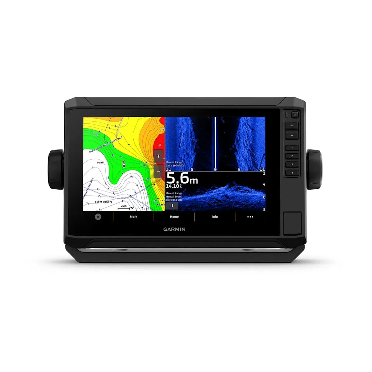 Garmin ECHOMAP UHD2 92sv Chartplotter/Fishfinder, 9 in Touchscreen, Worldwide Basemap, GT56-TM Transducer, NMEA 2000