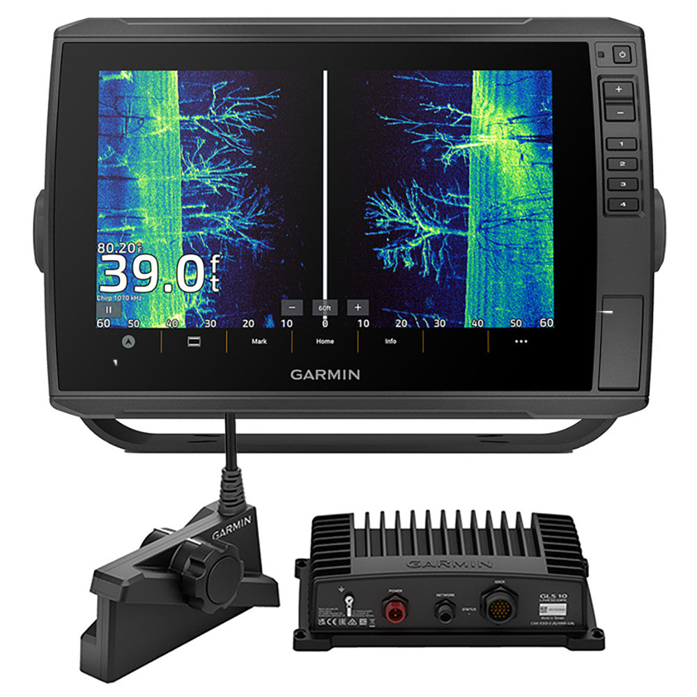 Garmin ECHOMAP Ultra 2 106sv Fishfinder/Chartplotter Combo, 10 in Touchscreen, LiveScope Plus LVS34, GLS10 Sonar Module, Garmin Navionics+ Mapping