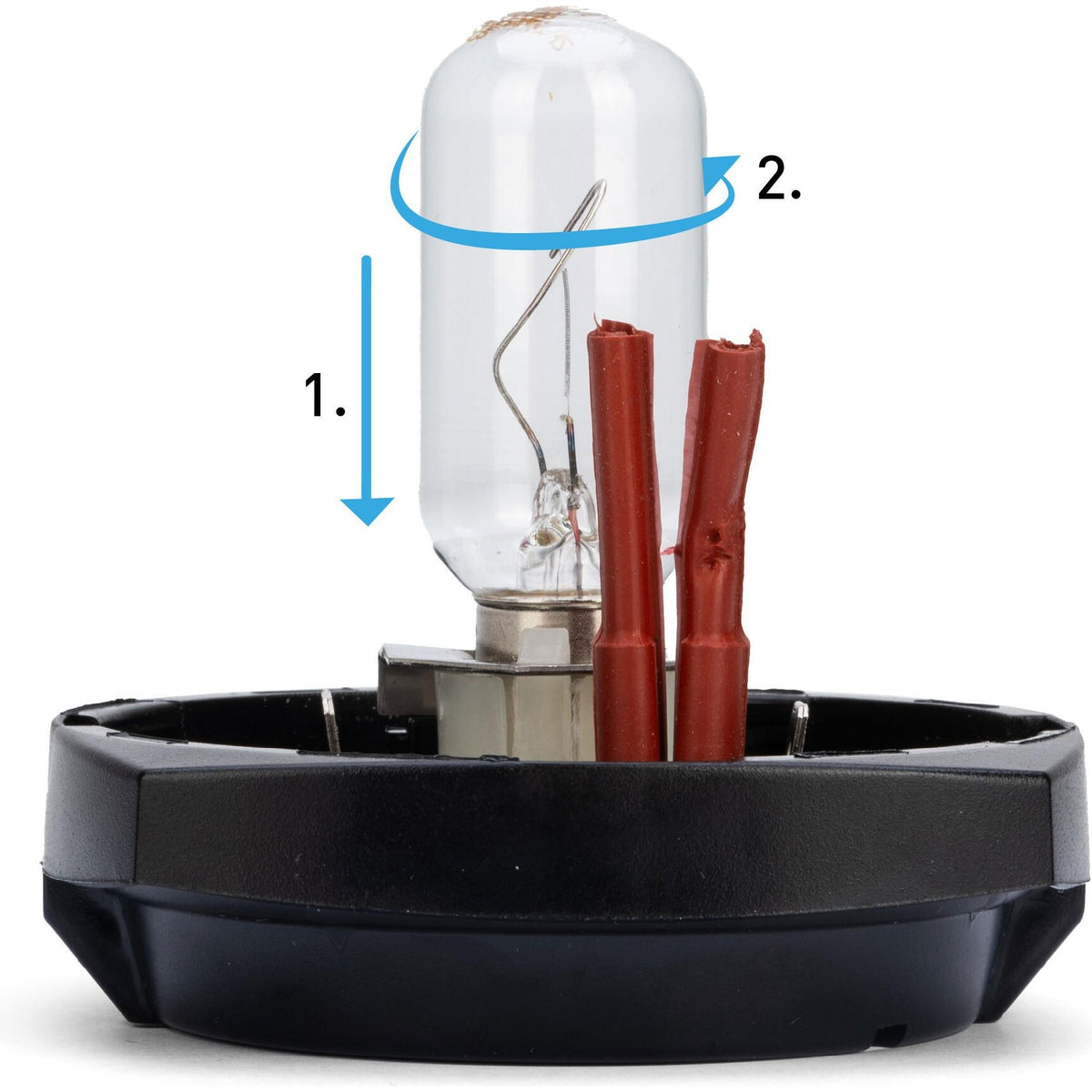 Hella Marine Series 2984 All-Round Navigation Light, Red Light, 2 NM, 12V, Black Housing