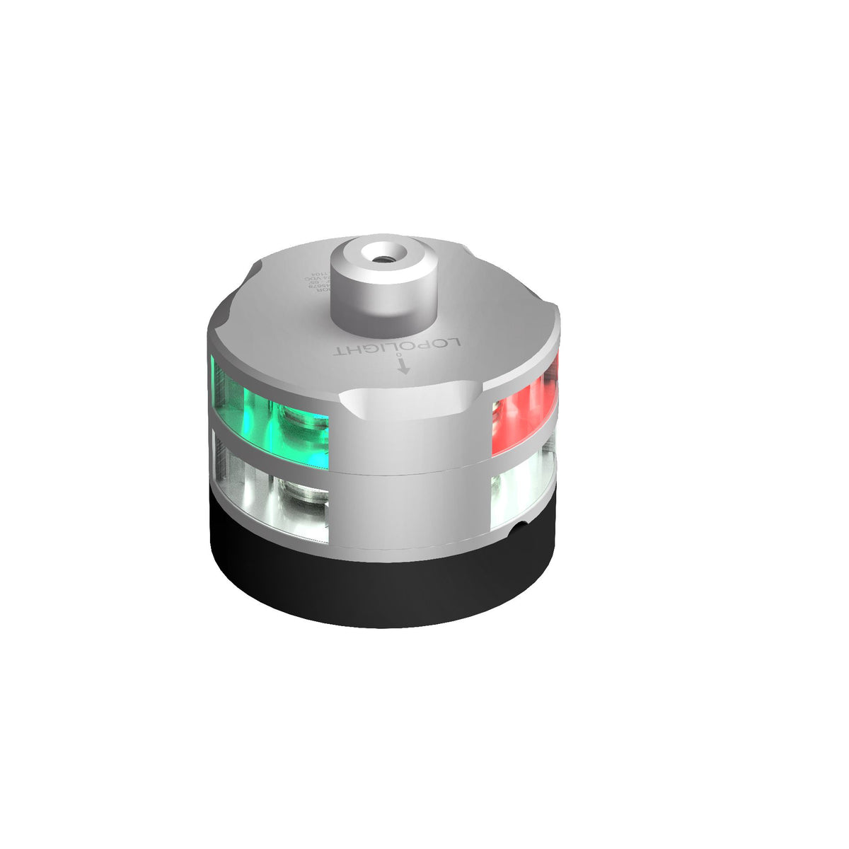 Lopolight Tri-Color/Anchor Navigation Light, 2NM, 10-32VDC, IP68, 0.75m Cable