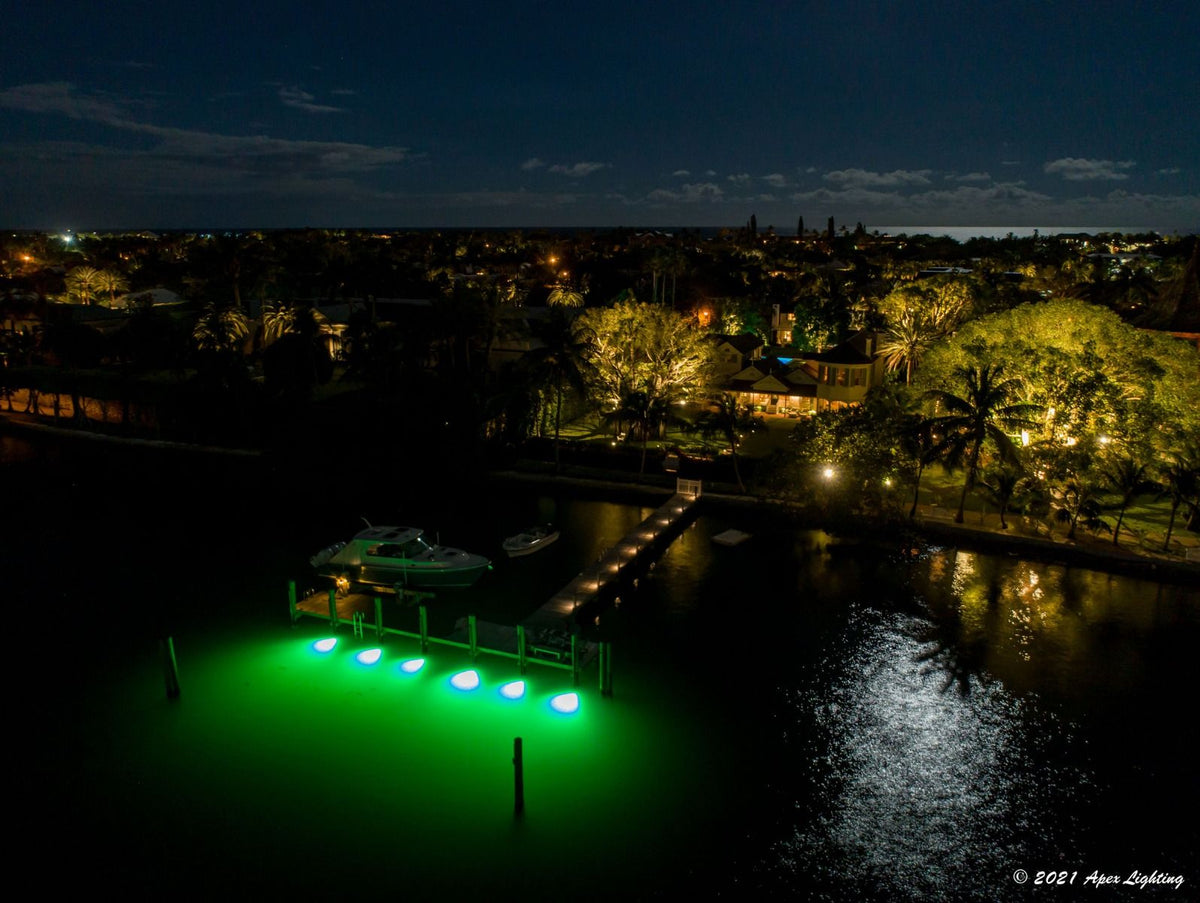 Lumitec Mantis Underwater Dock Light Kit, 3-Light, RGBW, 10-30VDC, 6000 lm