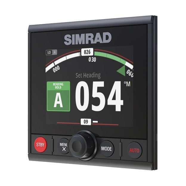 Simrad AP44 Autopilot Controller, 4.1in Color Display, Rotary Dial, NMEA 2000, IPX7, Flush Mount