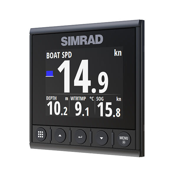 Simrad IS42 Speed/Depth Pack, 4.1in Color Display, IPX7, DST800 Thru-Hull Sensor, NMEA 2000 Backbone Starter Kit