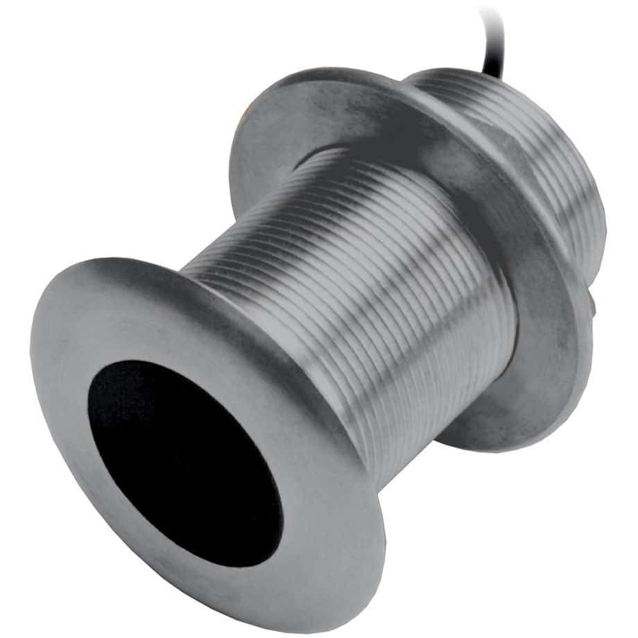Simrad xSonic SS75M CHIRP Thru-Hull Transducer, 600W, 80-130 kHz, 20 Degree Tilt, Stainless Steel, 9-Pin, Temp Sensor