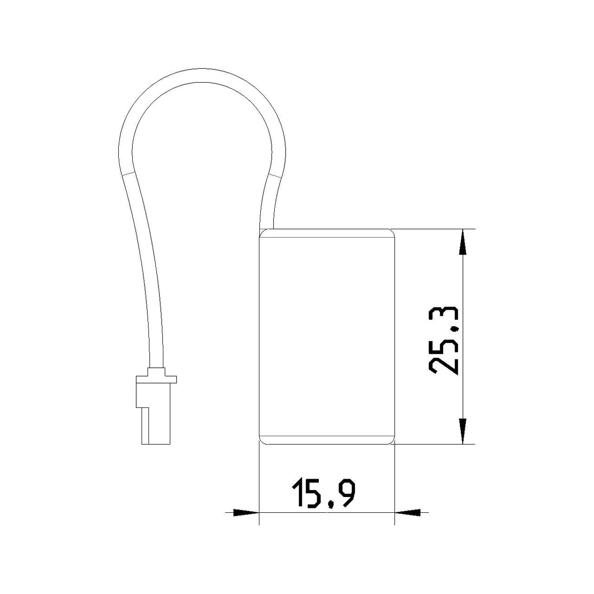 Vimar Torch Battery, For Eikon Arké Plana Idea, Ni-MH 4.8V 80mAh