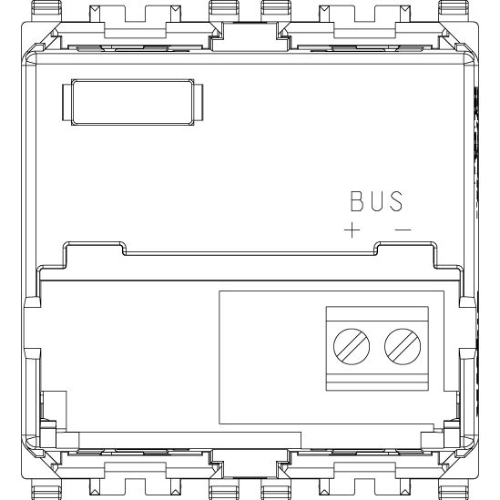 Vimar EIKON 2-Module Two-Rocker Push Buttons, Marine Version, Illuminated, 29V, IP40, Grey (RAL 7024)