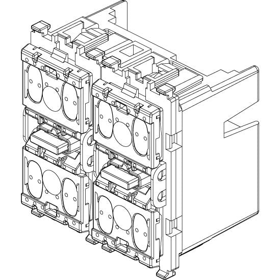 Vimar EIKON 2-Module Two-Rocker Push Buttons, Marine Version, Illuminated, 29V, IP40, Grey (RAL 7024)