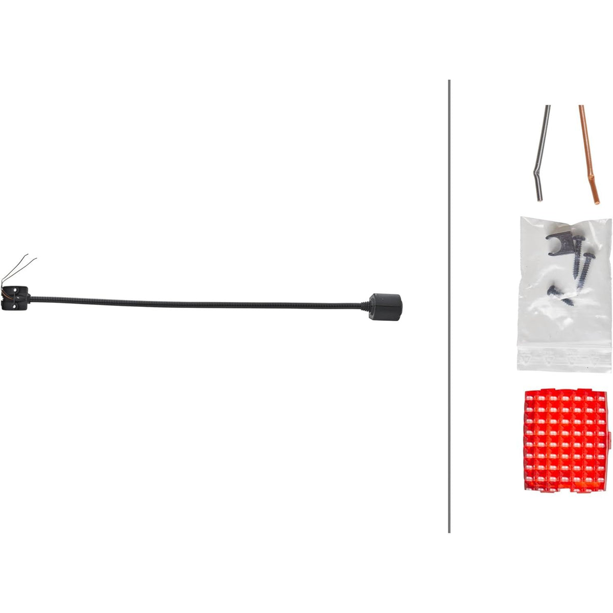 Hella Marine 4532 Series Halogen Chart Light, 12V, Flexible Arm, Red/White Lenses