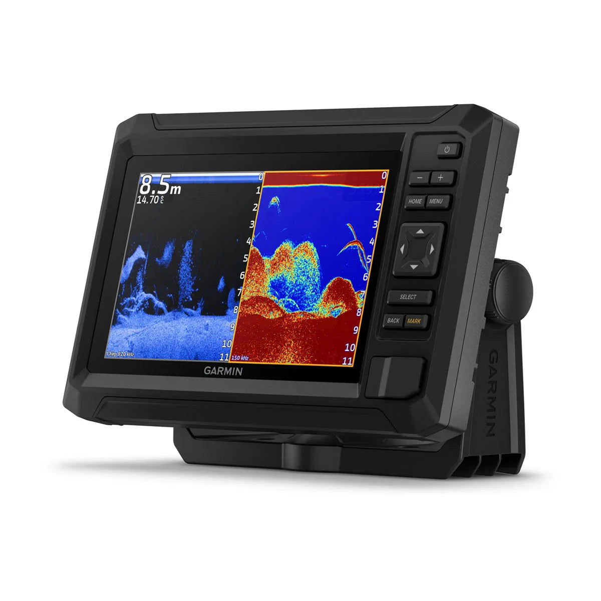 Garmin ECHOMAP UHD2 72cv Chartplotter Fishfinder, Keyed Control, Without Transducer, 7 in Display, Traditional CHIRP, ClearVü, 500 W, IPX7, Worldwide Basemap