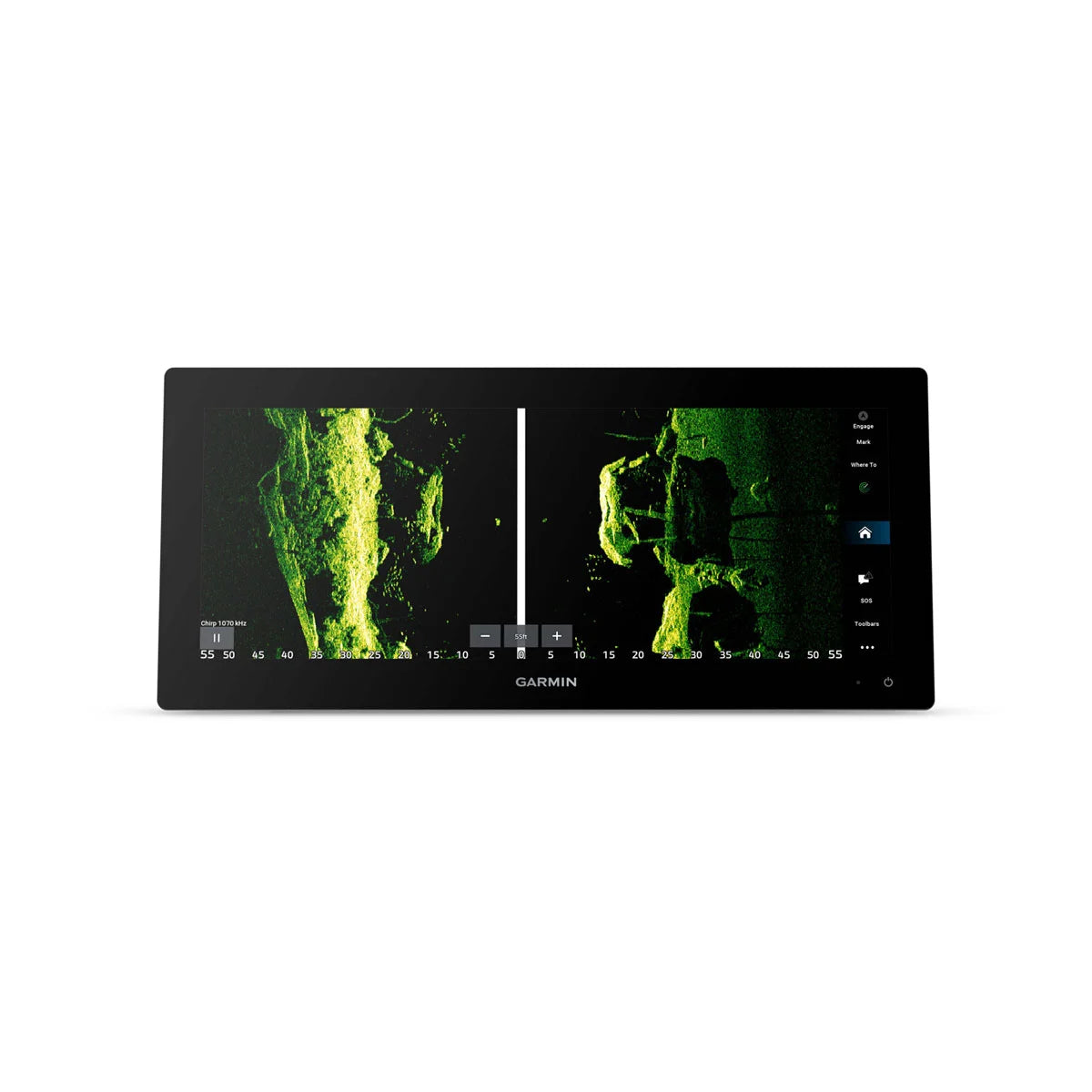 Garmin GPSMAP 1543xsv Chartplotter/Fishfinder, 15" Ultrawide Touchscreen, SideVü/ClearVü CHIRP Sonar, Navionics+ Mapping