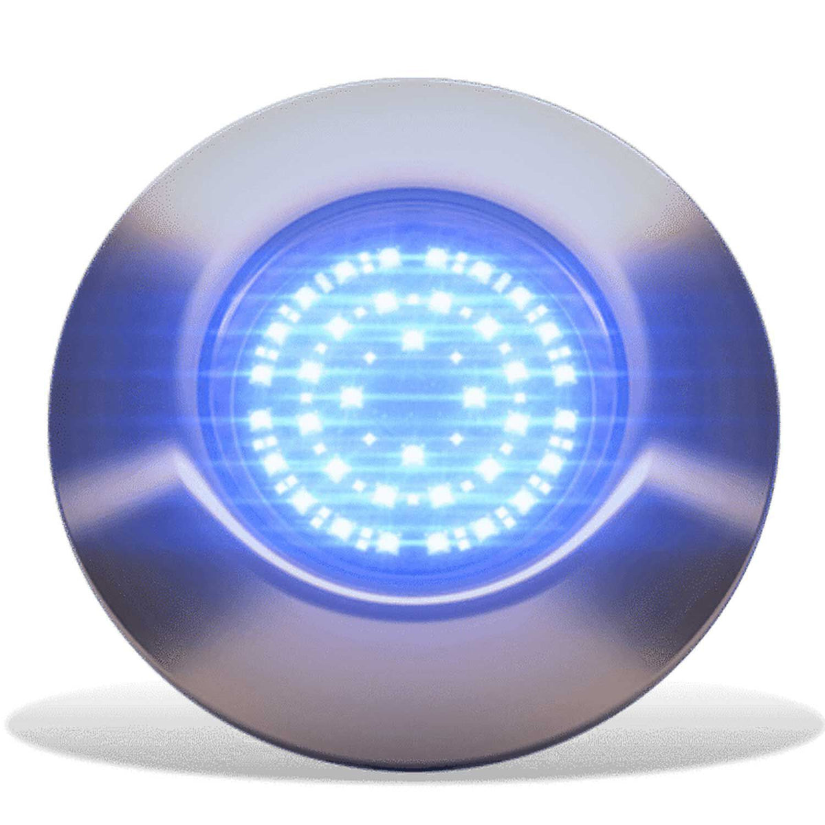 Lumishore SUPRA THX804 Thru-Hull Underwater LED Light, Dual Color Blue/White Light, 10.5-31V, IP68, 13,500 Fixture Lumens, 110° Beam, External Driver