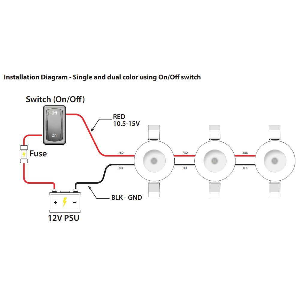Lumishore ECLIPSE DL55 LED Downlight, RGBW, 12V, IP67