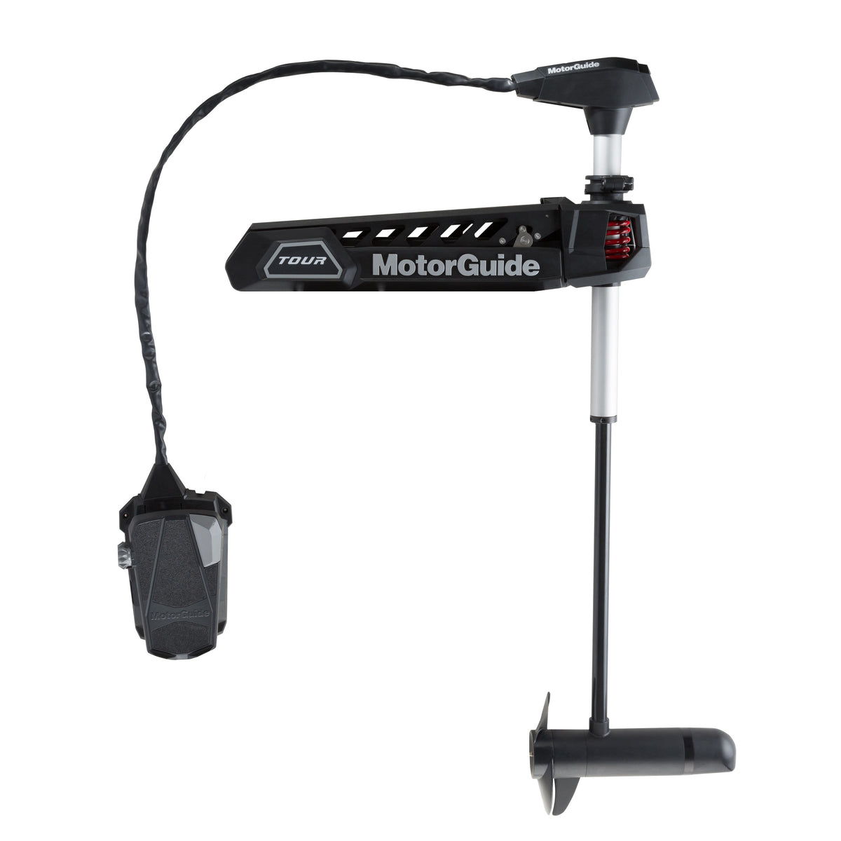 MotorGuide Tour Bow-Mount Trolling Motor, 36V, 109 lb Thrust, 45 in Shaft, Cable Steer, Foot Control, HD+ Universal Sonar, Freshwater