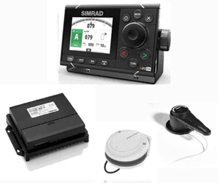 Simrad A2004 Autopilot Compass Pack, AC70 Autopilot Computer, RF300 Rudder Feedback, Precision-9 Compass