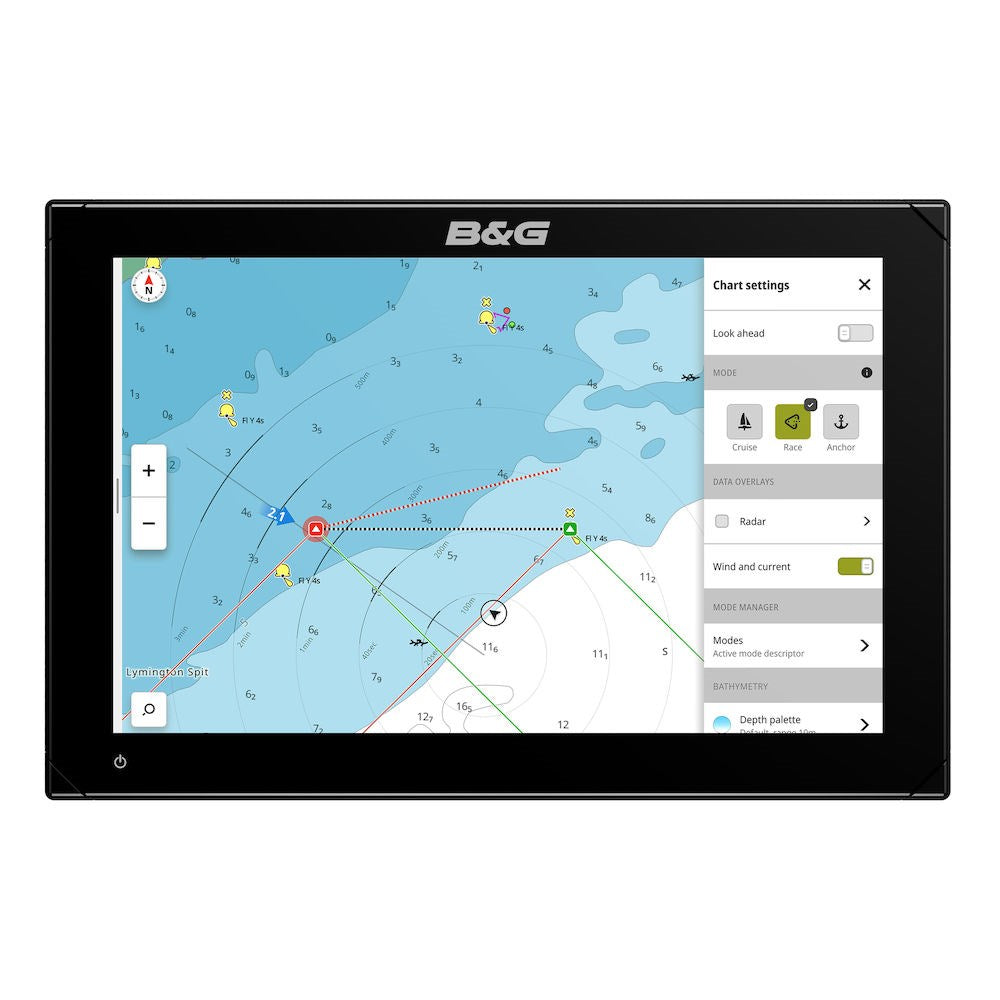 B&G Zeus S Chartplotter/Fishfinder, SolarMax IPS Touchscreen, CHIRP Sonar, NMEA 2000, Wi-Fi, Ethernet, IPX6/IPX7