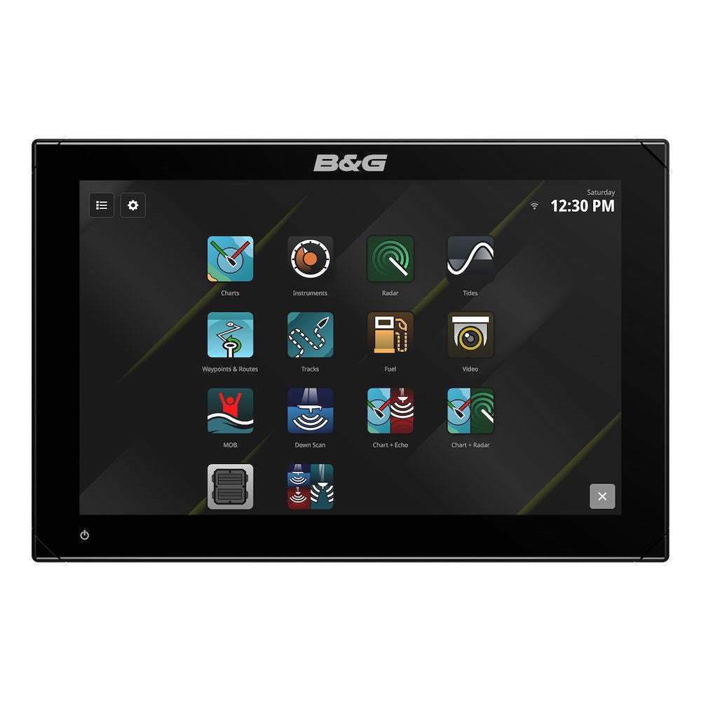 B&G Zeus S Chartplotter/Fishfinder, SolarMax IPS Touchscreen, CHIRP Sonar, NMEA 2000, Wi-Fi, Ethernet, IPX6/IPX7
