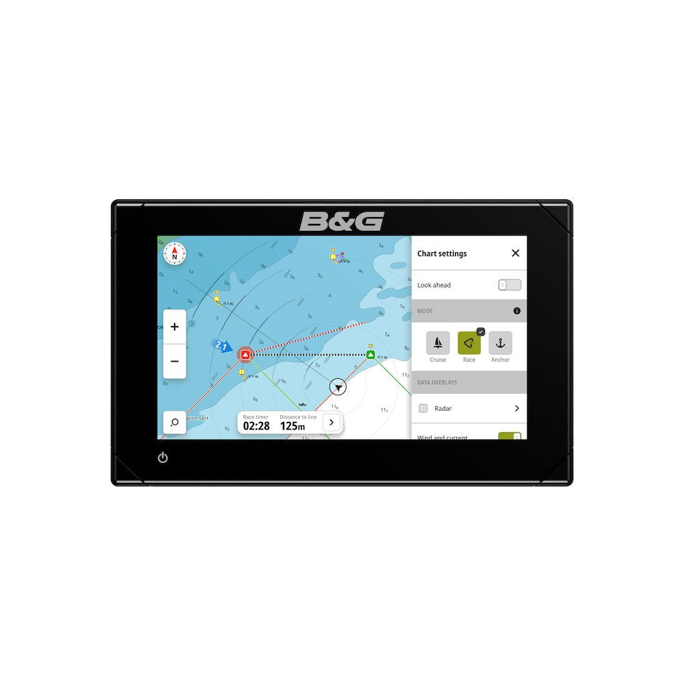B&G Zeus S Chartplotter/Fishfinder, SolarMax IPS Touchscreen, CHIRP Sonar, NMEA 2000, Wi-Fi, Ethernet, IPX6/IPX7