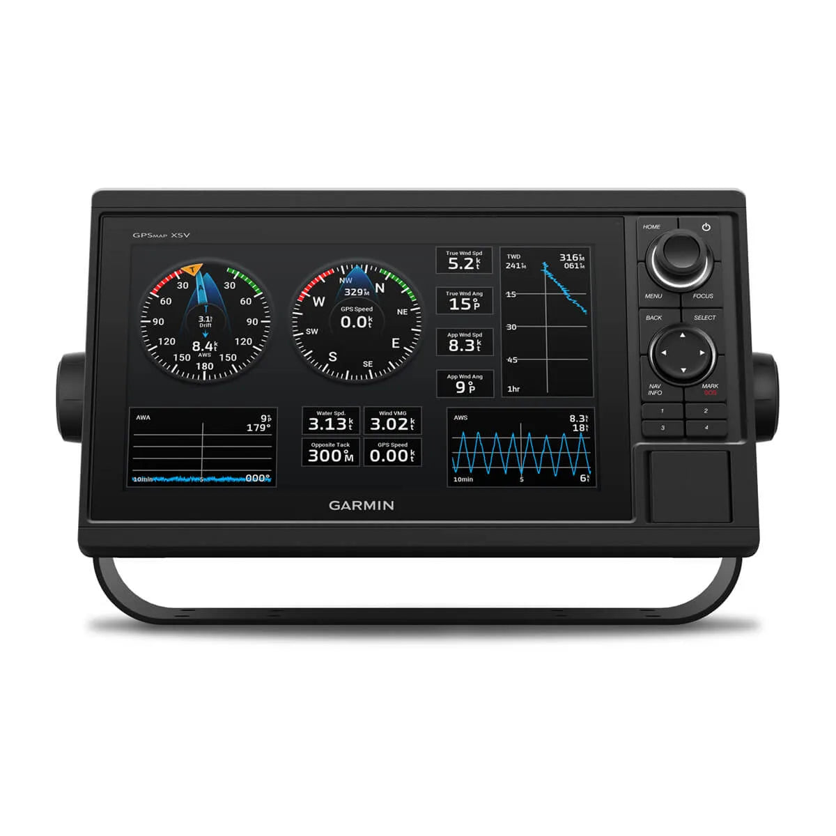 Garmin GPSMAP Keyed Networking Chartplotter, Garmin Marine Network, NMEA 2000, NMEA 0183, 10 Hz GPS/GLONASS, Wi-Fi, IPX7