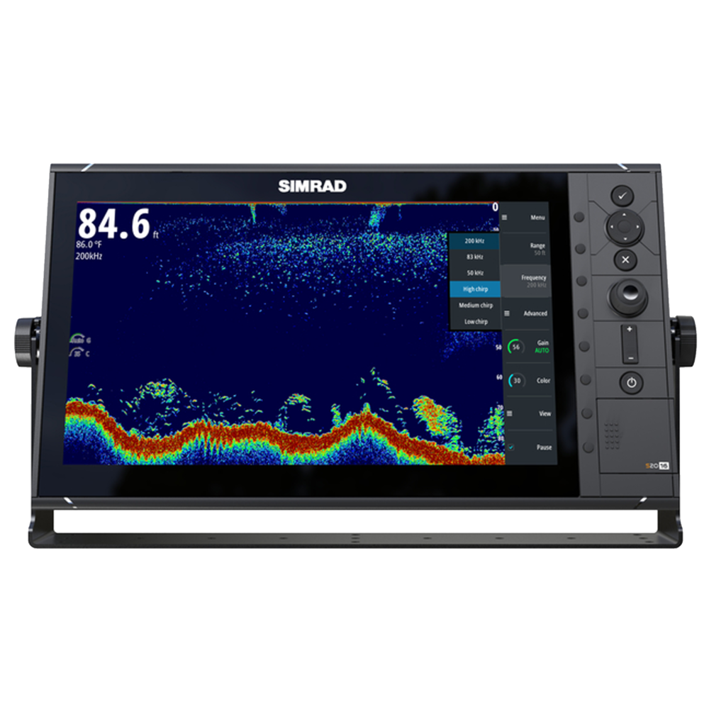 Simrad S2016 Fishfinder, 16in, CHIRP Sonar, 12/24V, IPX7, NMEA 2000, Ethernet, HDMI Output