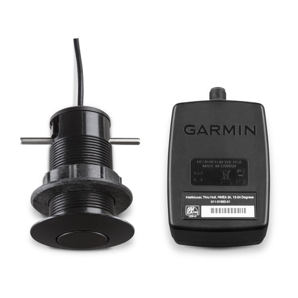 Garmin GDT 43 Depth/Temp Thru-Hull Transducer, For Nexus/Silva 43 mm TH43, 0-20 Deg Deadrise