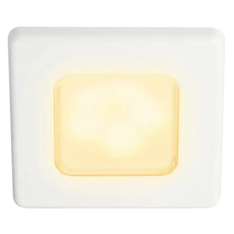 Hella Marine EuroLED 75 Square LED Downlight, 2700K, 3W, IP6K7, Screw Mount