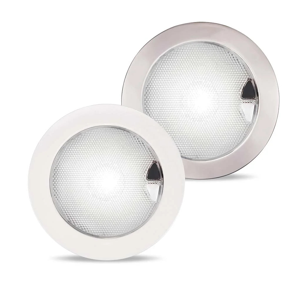 Hella Marine EuroLED 150 Round Downlight, Multivolt 9-33V DC, Completely Sealed, Recessed Mount
