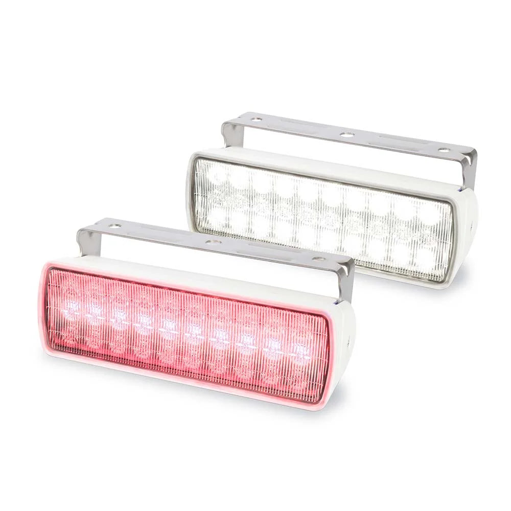 Hella Marine Sea Hawk-XL Dual Colour LED Floodlights, 9-33V DC, IP67, 750 lm, SS316 Bracket