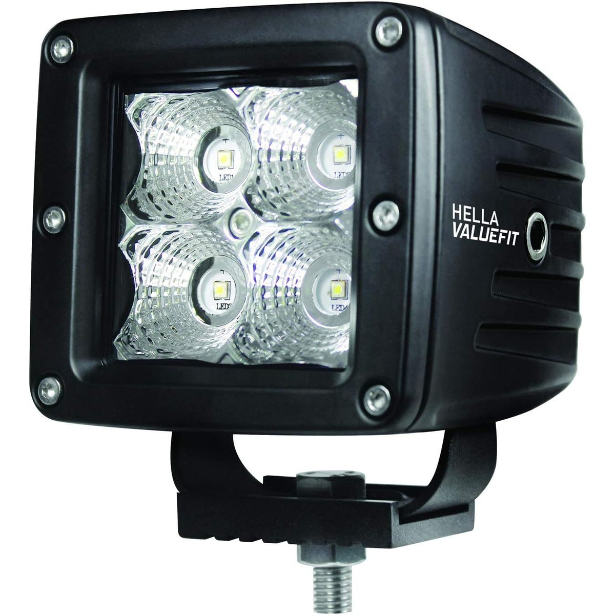 Hella Marine ValueFit Cube 4-LED Cube Light Kit, 2 Lights, 10-30V DC, Die-Cast Aluminum Housing, Wiring Harness with DT Connectors