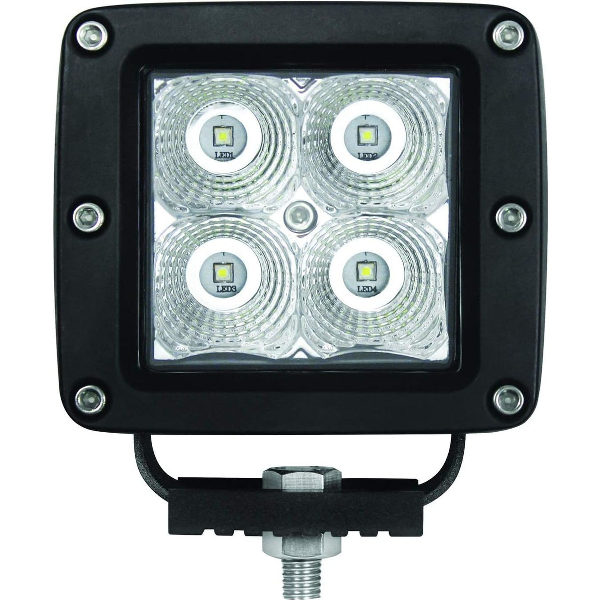 Hella Marine ValueFit Cube 4-LED Cube Light Kit, 2 Lights, 10-30V DC, Die-Cast Aluminum Housing, Wiring Harness with DT Connectors