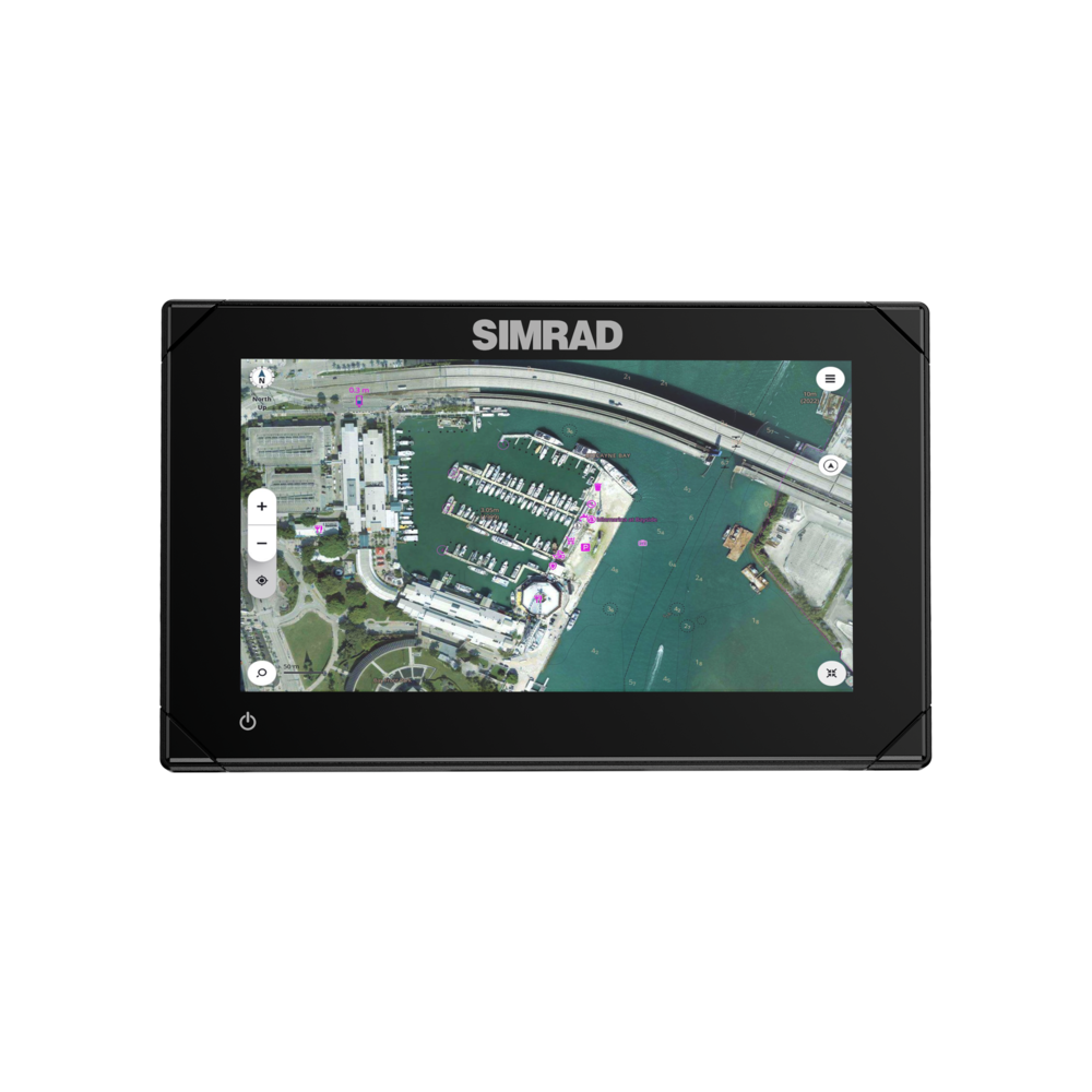 Simrad NSX Chartplotter/Fishfinder Combo, SolarMAX IPS HD Touchscreen, C-MAP DISCOVER X and REVEAL X Compatible, NMEA 2000, Ethernet
