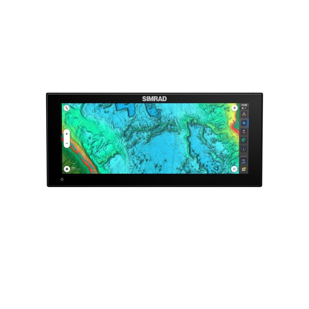 Simrad NSX Ultrawide GPS Chartplotter/Fishfinder, SolarMAX IPS Touchscreen, NMEA 2000, Wi-Fi, C-MAP Discover X Chart Card